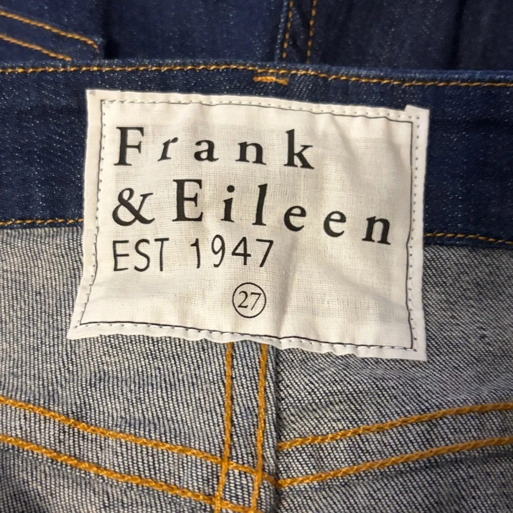 Frank and Eileen Flannigan Jean Clean Rinse Dark Wash Italian Power Denim 27 NEW